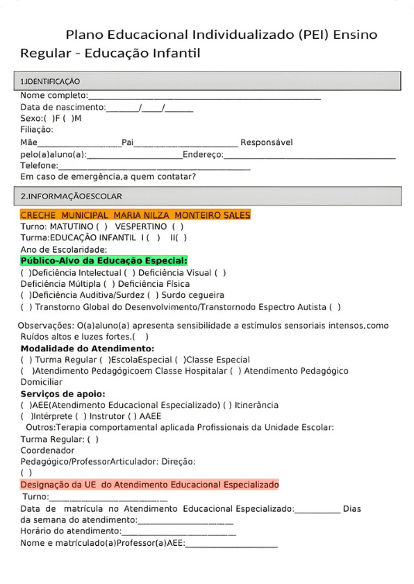 Amostra do material